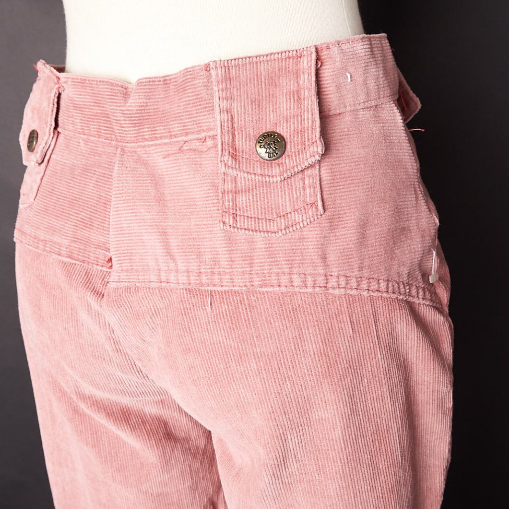 Vintage 1970s Pink Corduroy Wide Leg Pants